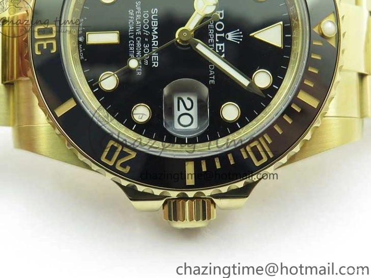 MiroTime 0113 Submariner 41mm 126613 LN YG BP Maker Best Edition Black Dial on YG Bracelet OnTrend 2573